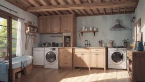 洋室/キッチン/イラスト素材