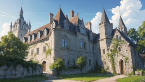 建築/城/中世/ヨーロッパ/イラスト素材