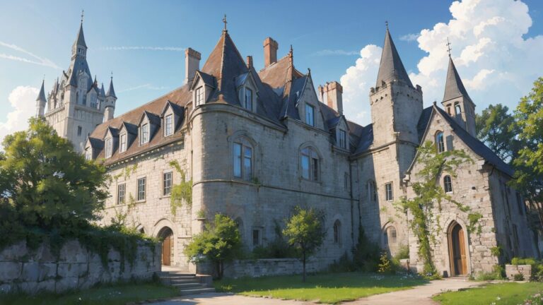 建築/城/中世/ヨーロッパ/イラスト素材