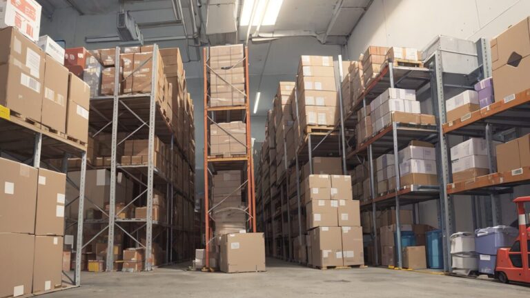 倉庫/段ボール/イラスト素材