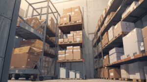 倉庫/段ボール/イラスト素材