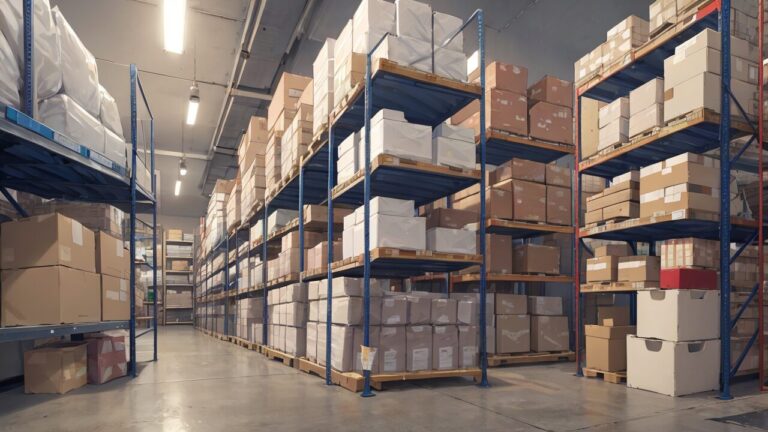 倉庫/段ボール/イラスト素材