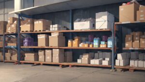 倉庫/段ボール/イラスト素材