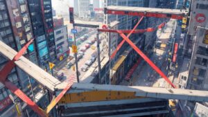 風景/街/ビル/イラスト素材