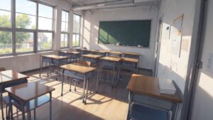 学校/教室/イラスト素材