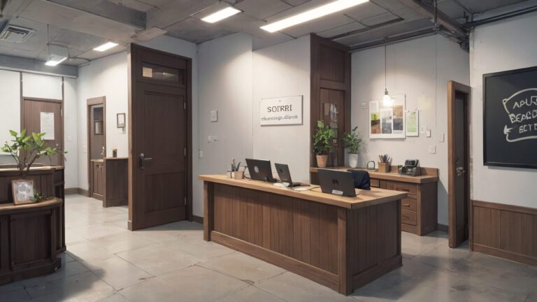 オフィス/社内/お洒落なオフィス/イラスト素材