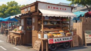 屋台/お店/出店/イラスト素材