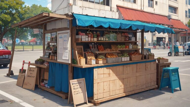 屋台/お店/出店/イラスト素材