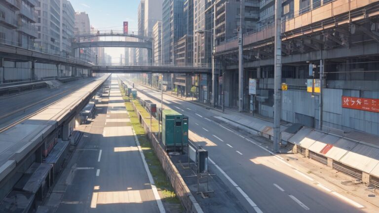 道路/車道/街路/イラスト素材