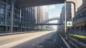 道路/車道/街路/イラスト素材