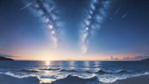 海/地平線/イラスト素材