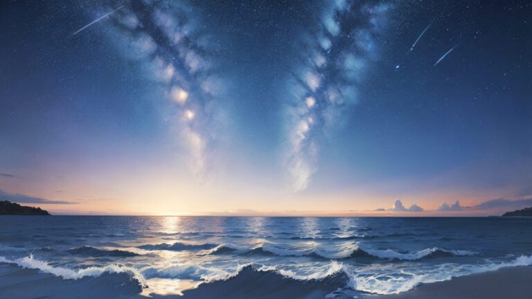 海/地平線/イラスト素材