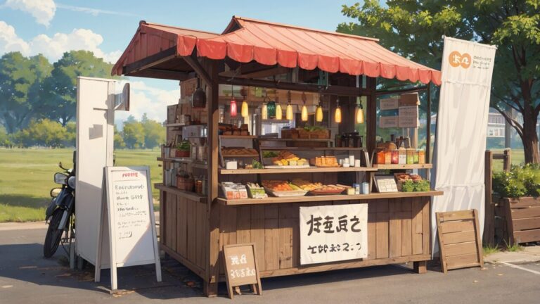 屋台/お店/出店/イラスト素材