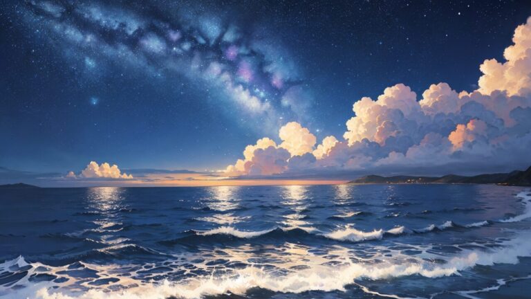 海/地平線/イラスト素材