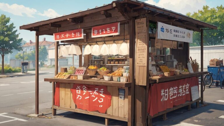 屋台/お店/出店/イラスト素材