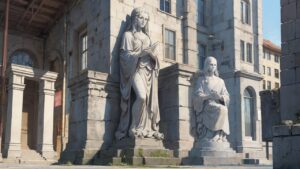 大聖堂/石像/イラスト素材