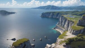 綺麗な海/大自然/イラスト素材