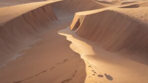 砂漠/広い砂漠/異国の地/イラスト素材