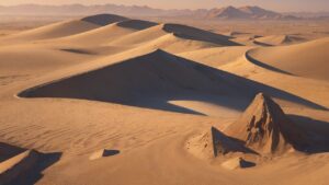 砂漠/広い砂漠/異国の地/イラスト素材