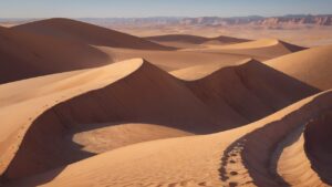 砂漠/広い砂漠/異国の地/イラスト素材