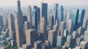 ビル/オフィス街/都会/イラスト素材