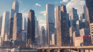 ビル/オフィス街/都会/イラスト素材