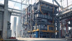 工業設備・巨大マシン・メタリックのイラスト素材｜商用利用可