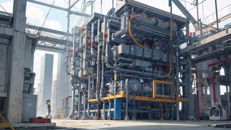 工業設備・巨大マシン・メタリックのイラスト素材｜商用利用可