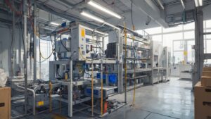 工場内部・産業機械・自動化ラインのイラスト素材｜商用利用可