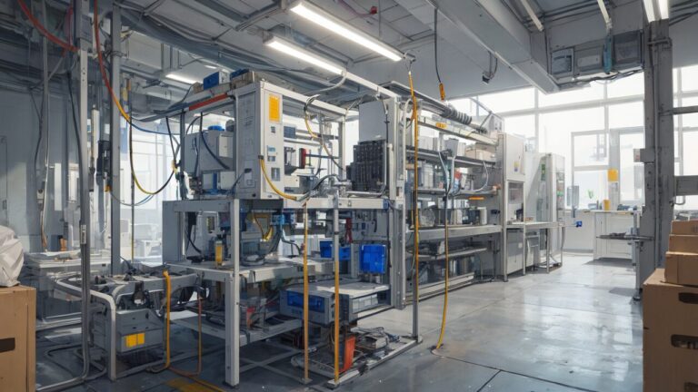 工場内部・産業機械・自動化ラインのイラスト素材｜商用利用可