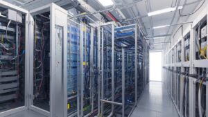 データセンター・サーバールール・電気回路のイラスト素材｜商用利用可