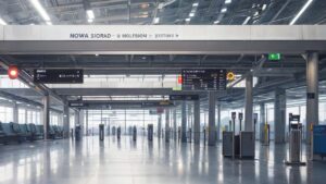 駅内部・鉄道駅・広い空間のイラスト素材｜商用利用可