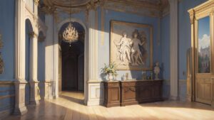 ルネサンス・豪華な室内・古典美のイラスト素材｜商用利用可