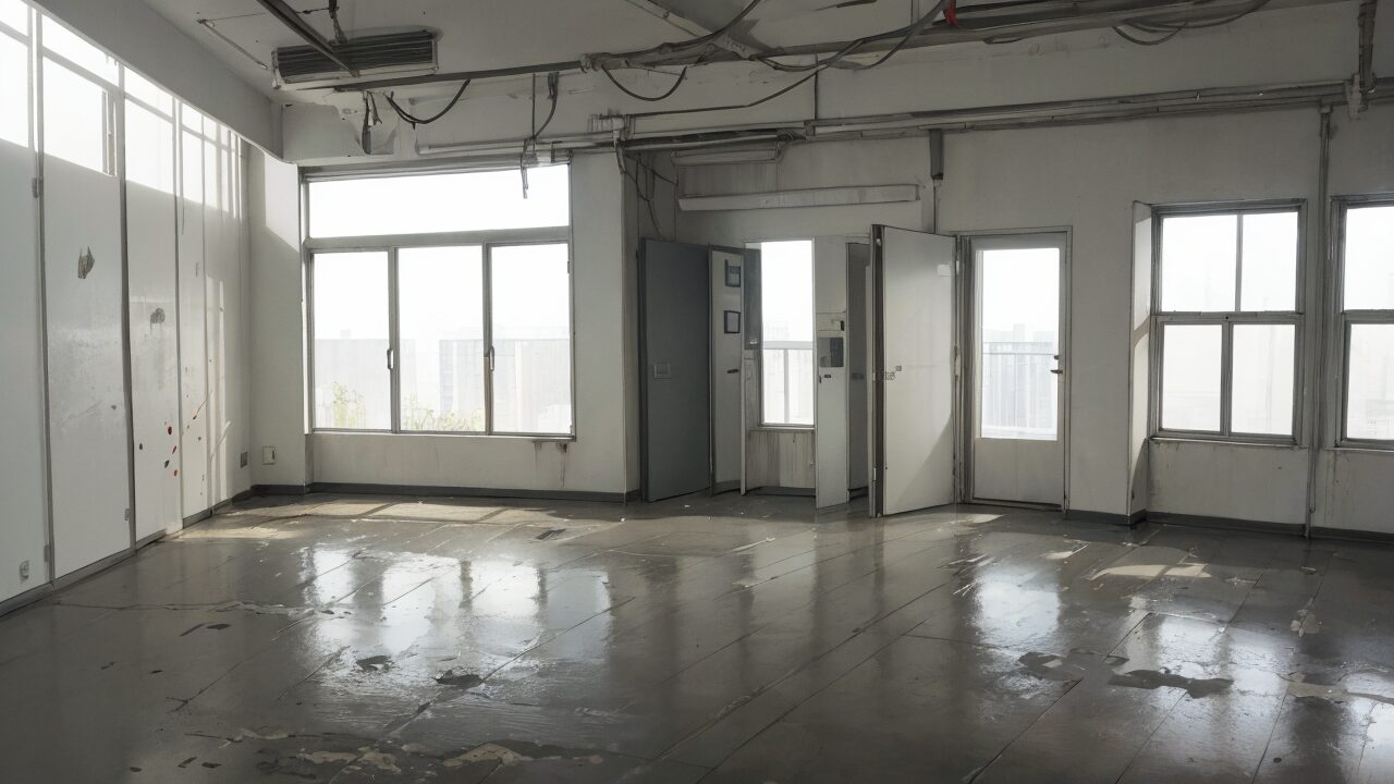 空室・未使用・工業風のイラスト素材