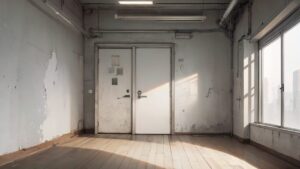 空室・古びた部屋・日光のイラスト素材｜商用利用可