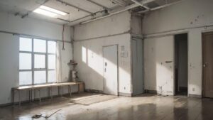 空室・未完成・光の差し込むのイラスト素材｜商用利用可