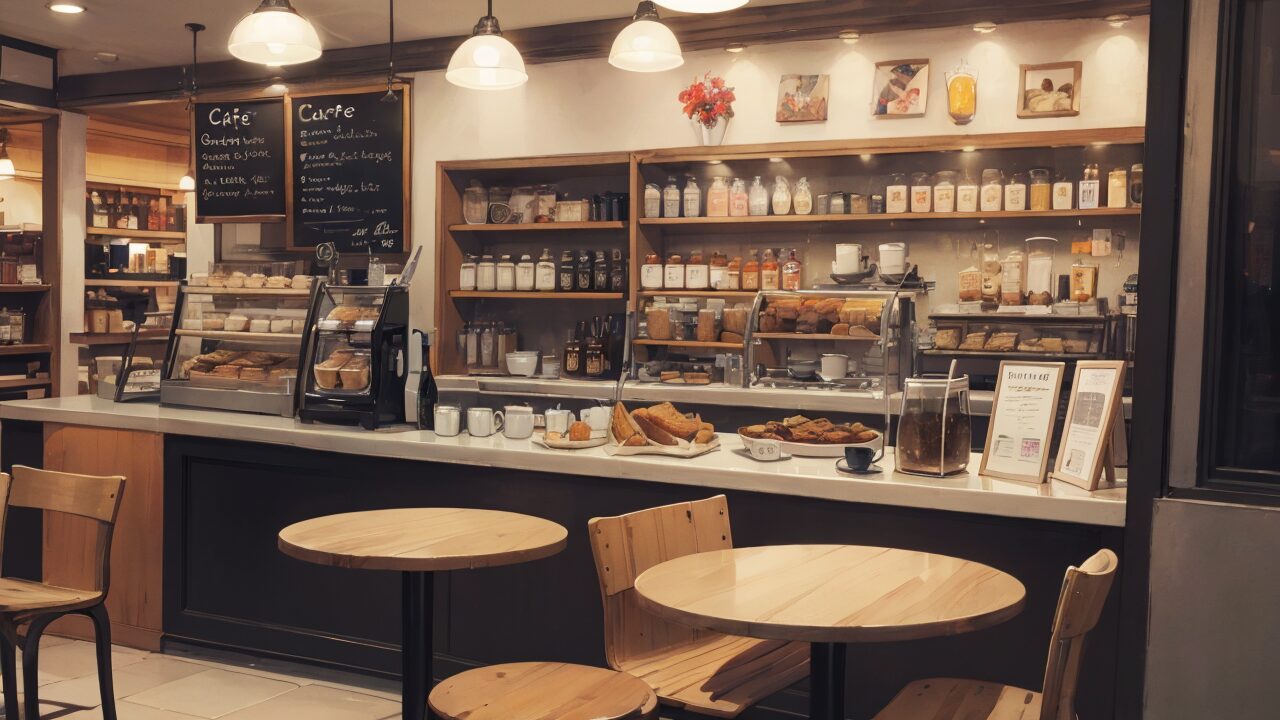 カフェ・ブンブン・コーヒーのイラスト素材