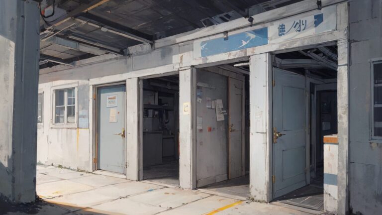 廃墟・空き建物・朽ちた建物のイラスト素材｜商用利用可