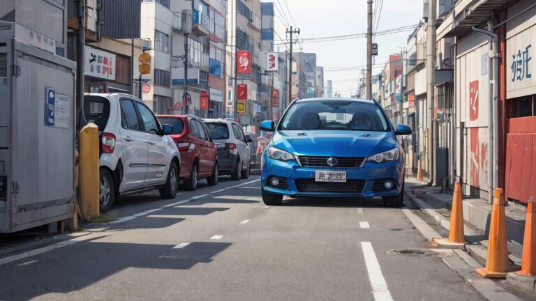 日本街角・都市道路・自動車のイラスト素材｜商用利用可