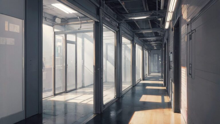 空室・長廊・工業風のイラスト素材｜商用利用可