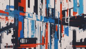 抽象芸術・鮮やかな色・幾何学的構図のイラスト素材｜商用利用可