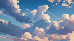 イラスト・青空・雲のイラスト素材｜商用利用可