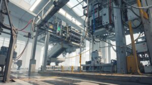 工業施設・機械設備・自動化ラインのイラスト素材｜商用利用可