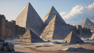 ピラミッド・古代エジプト・砂漠のイラスト素材｜商用利用可