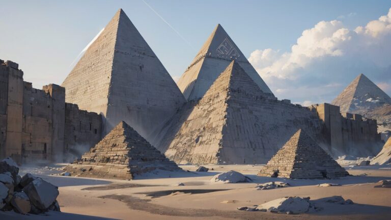 ピラミッド・古代エジプト・砂漠のイラスト素材｜商用利用可