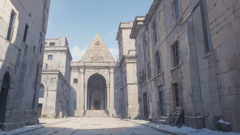 歴史的建造物・石造り・古代遺跡のイラスト素材｜商用利用可