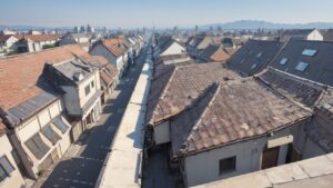 都市景観・伝統建築・空撮のイラスト素材｜商用利用可