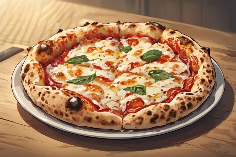 マジックピザ・チーズピザ・バジルピザのイラスト素材｜商用利用可