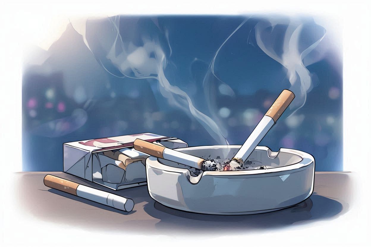 たばこ・禁煙・禁煙意識のイラスト素材