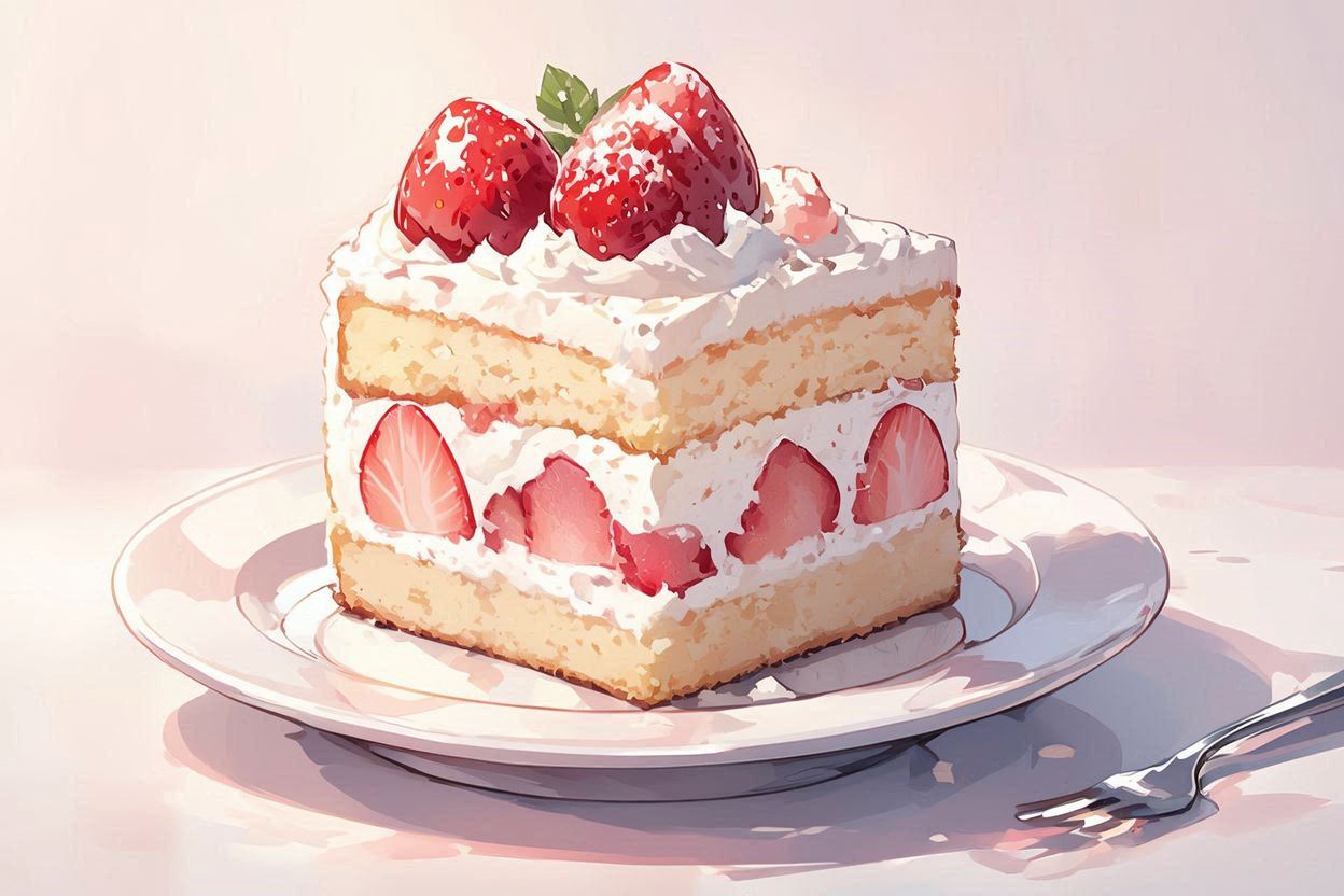 🍓ケーキ・スイーツ・クリームのイラスト素材